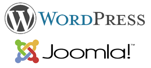 we use wordpress and joomla cms platforms